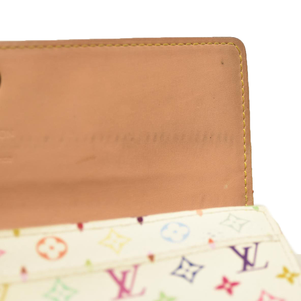 Louis Vuitton Monogram Muakami Sarah Wallet White TH0076
