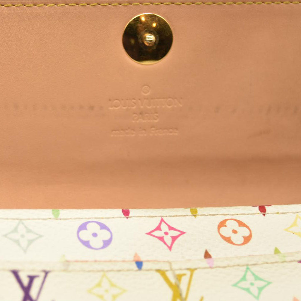 Louis Vuitton Monogram Muakami Sarah Wallet White TH0076