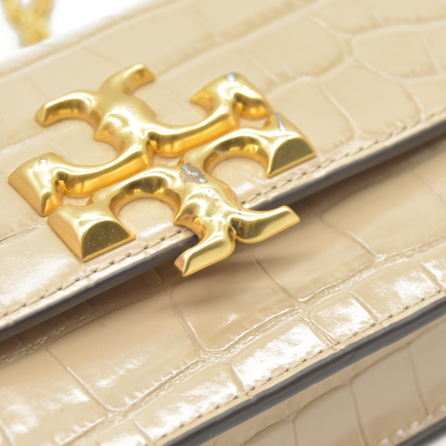 $660 Tory Burch Eleanor Mini Embossed Leather Crossbody