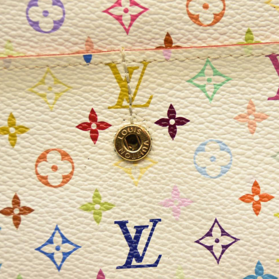 Louis Vuitton Monogram Muakami Sarah Wallet White TH0076