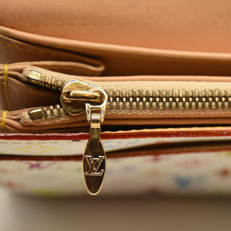 Louis Vuitton Monogram Muakami Sarah Wallet White TH0076