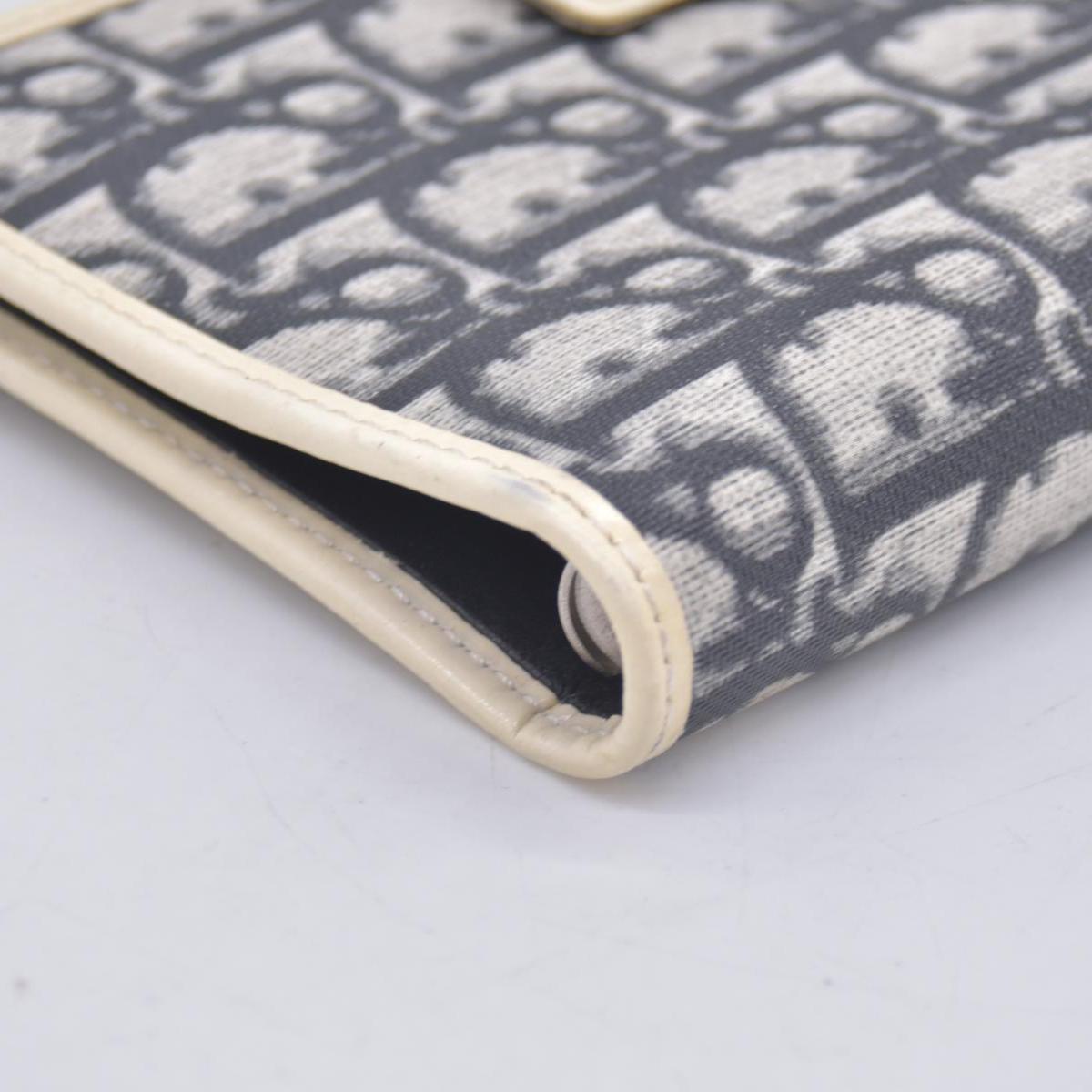 Christian Dior Vintage Blue White Diorissimo Canvas PM Notebook Planner Agenda CONSIGNMENT