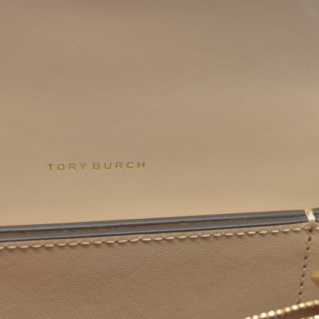 $660 Tory Burch Eleanor Mini Embossed Leather Crossbody