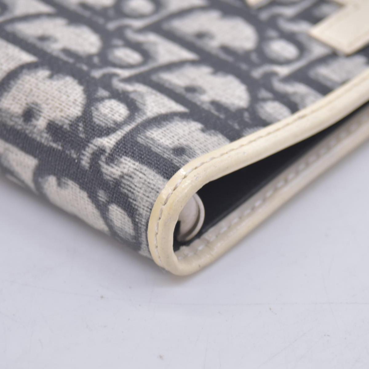 Christian Dior Vintage Blue White Diorissimo Canvas PM Notebook Planner Agenda CONSIGNMENT
