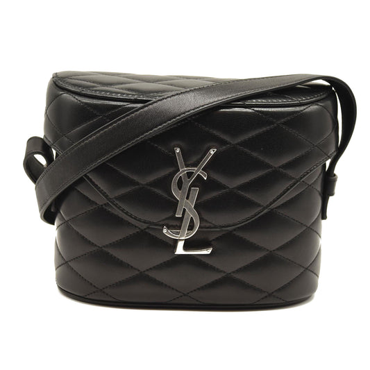 NEW Saint Laurent June Quilted Leather Binocular Bag