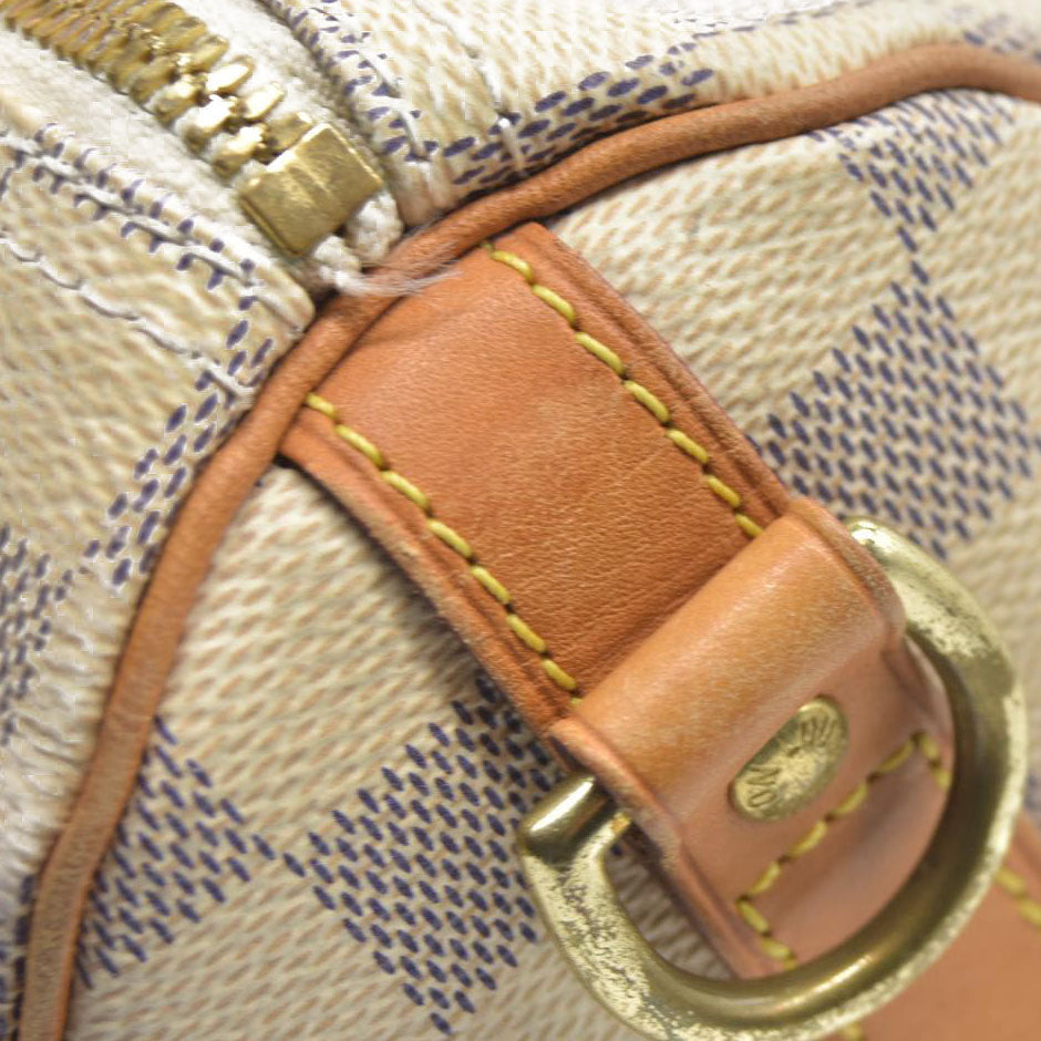 $1940 Louis Vuitton  Damier Azur Speedy Bandouliere 25