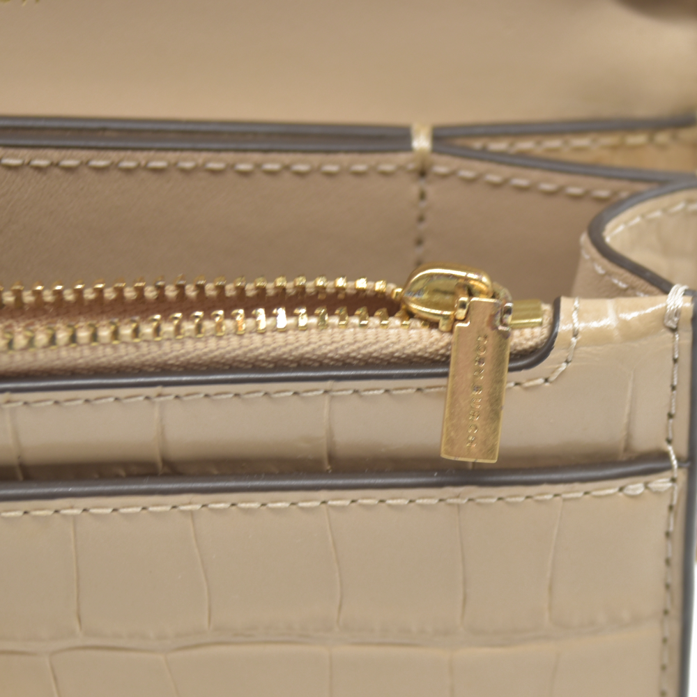 $660 Tory Burch Eleanor Mini Embossed Leather Crossbody