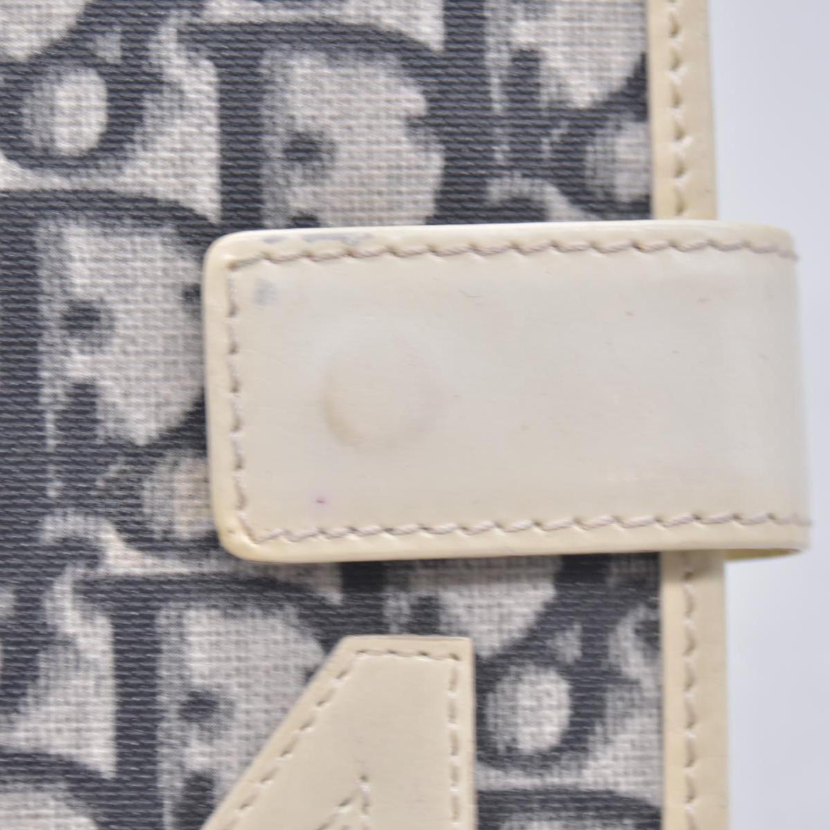 Christian Dior Vintage Blue White Diorissimo Canvas PM Notebook Planner Agenda CONSIGNMENT
