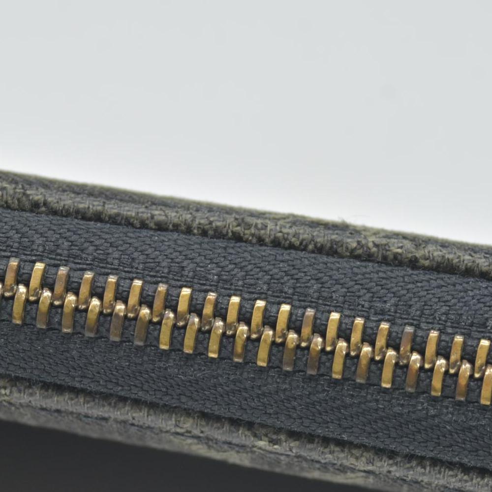 $1170 LOUIS VUITTON Monogram Denim Zippy Round Zipper Long Wallet CONSIGNMENT CA0048