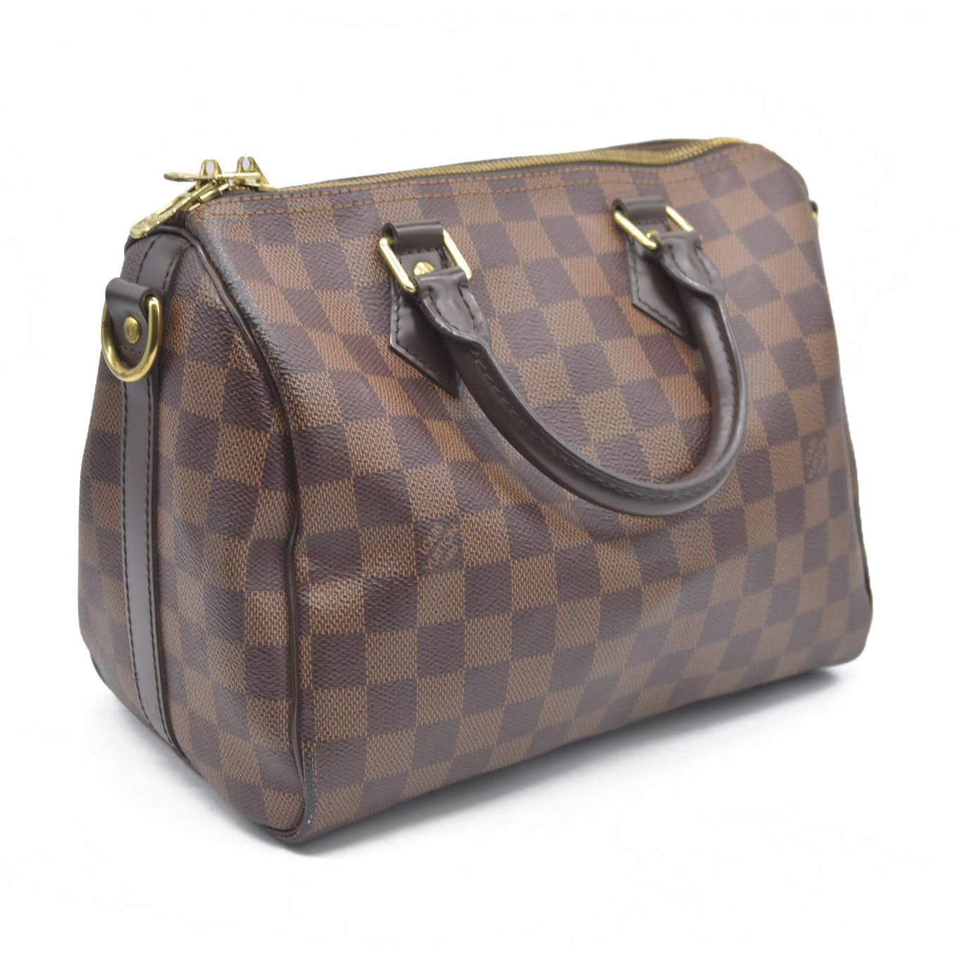 $1940 Louis Vuitton Damier Ebene Speedy Bandouliere 25