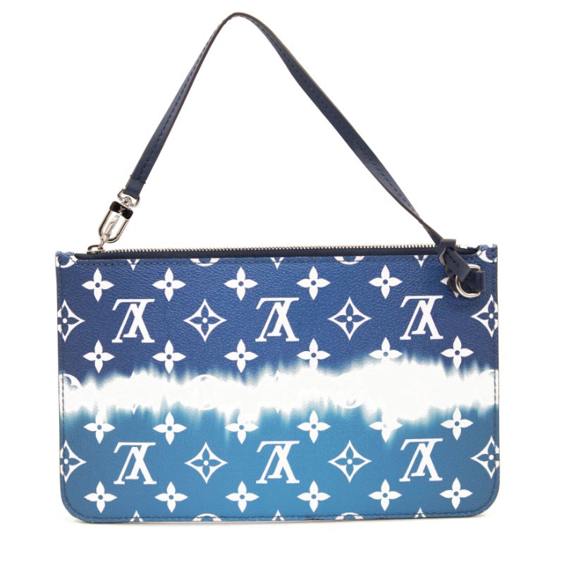 Louis Vuitton Monogram Escale Neverfull MM GM Pochette Blue