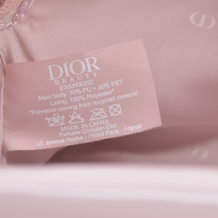 Dior Beauty Pale Pink GWP Valentines 2026 Cosmetic Pouch Logo