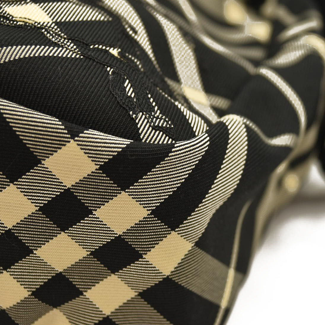 NEW $1090 Burberry Check Crossbody Bag Black Calico