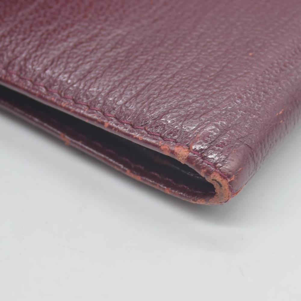 $925 Chanel  Interlocking CC Logo Wallet Burgundy CONSIGNMENT
