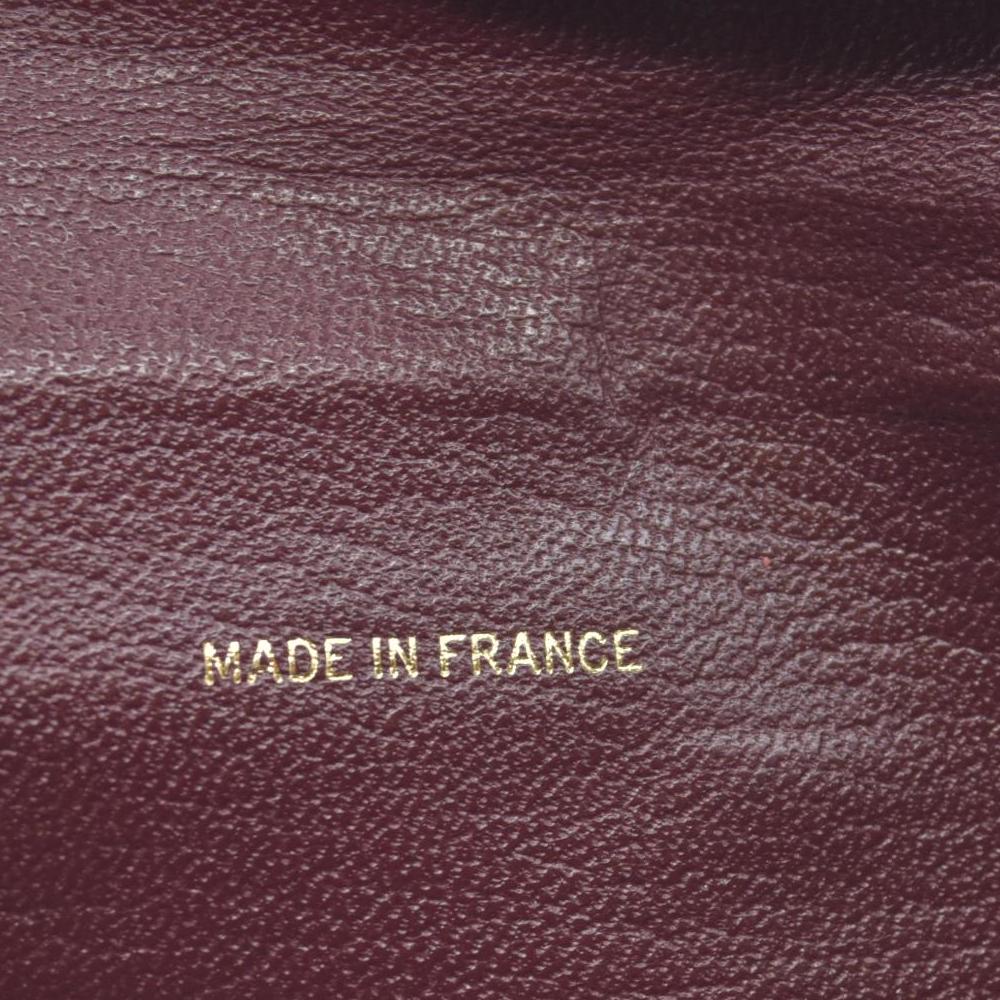$925 Chanel  Interlocking CC Logo Wallet Burgundy CONSIGNMENT