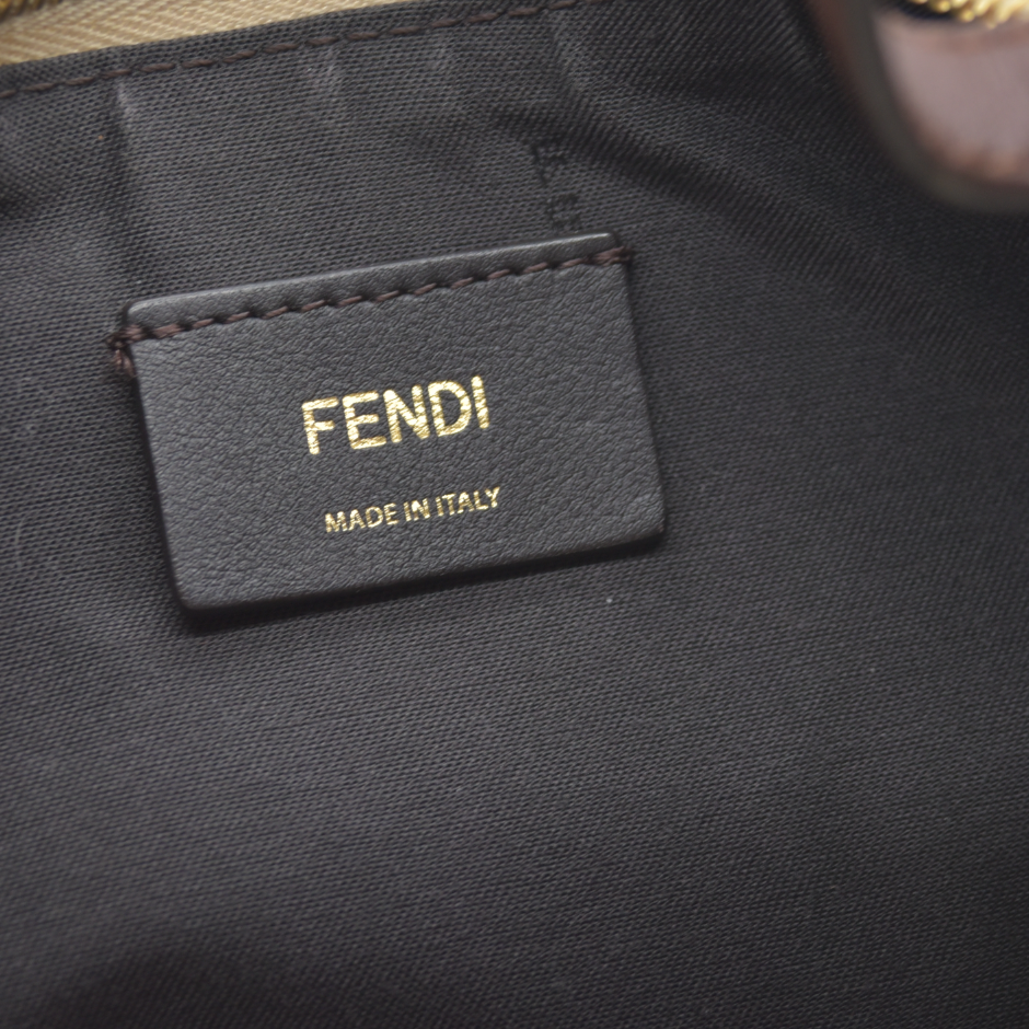 $2800 Fendi Beige Canvas Fendigraphy Small Hobo Shoulder Bag Handbag