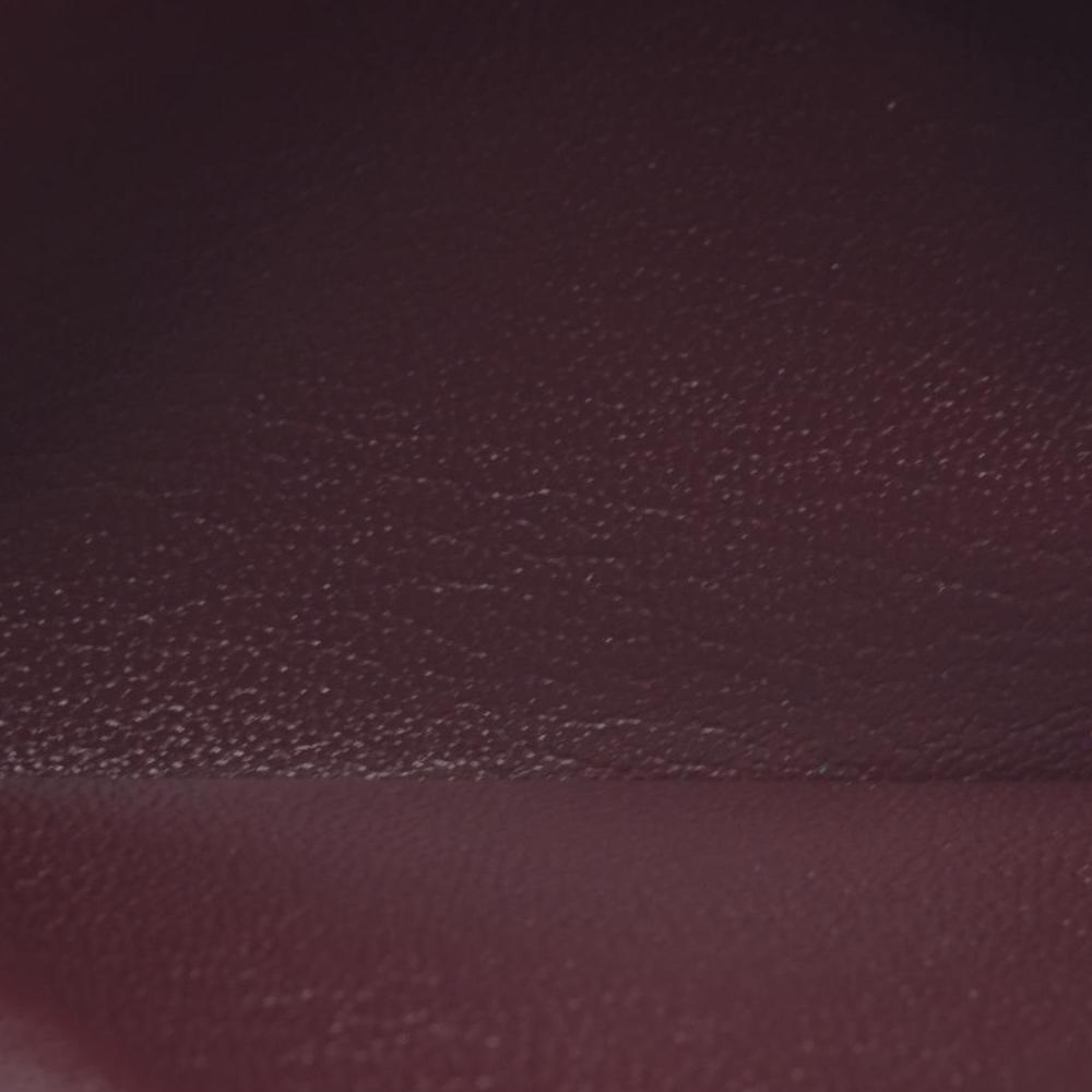 $925 Chanel  Interlocking CC Logo Wallet Burgundy CONSIGNMENT