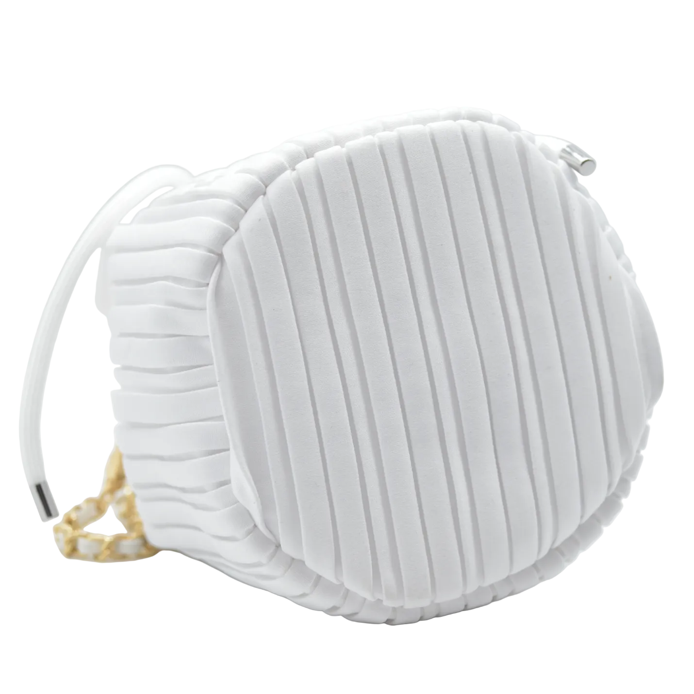 Dior GWP Bucket Drawstring Bag White with Modifications