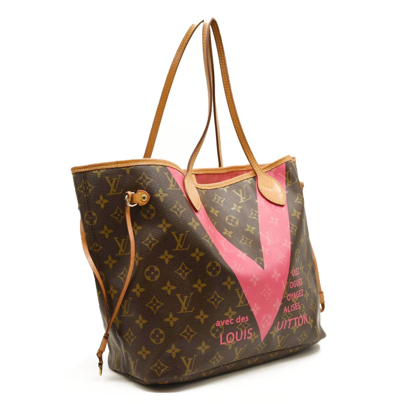 LOUIS VUITTON Monogram V Neverfull MM Grenade AR1185