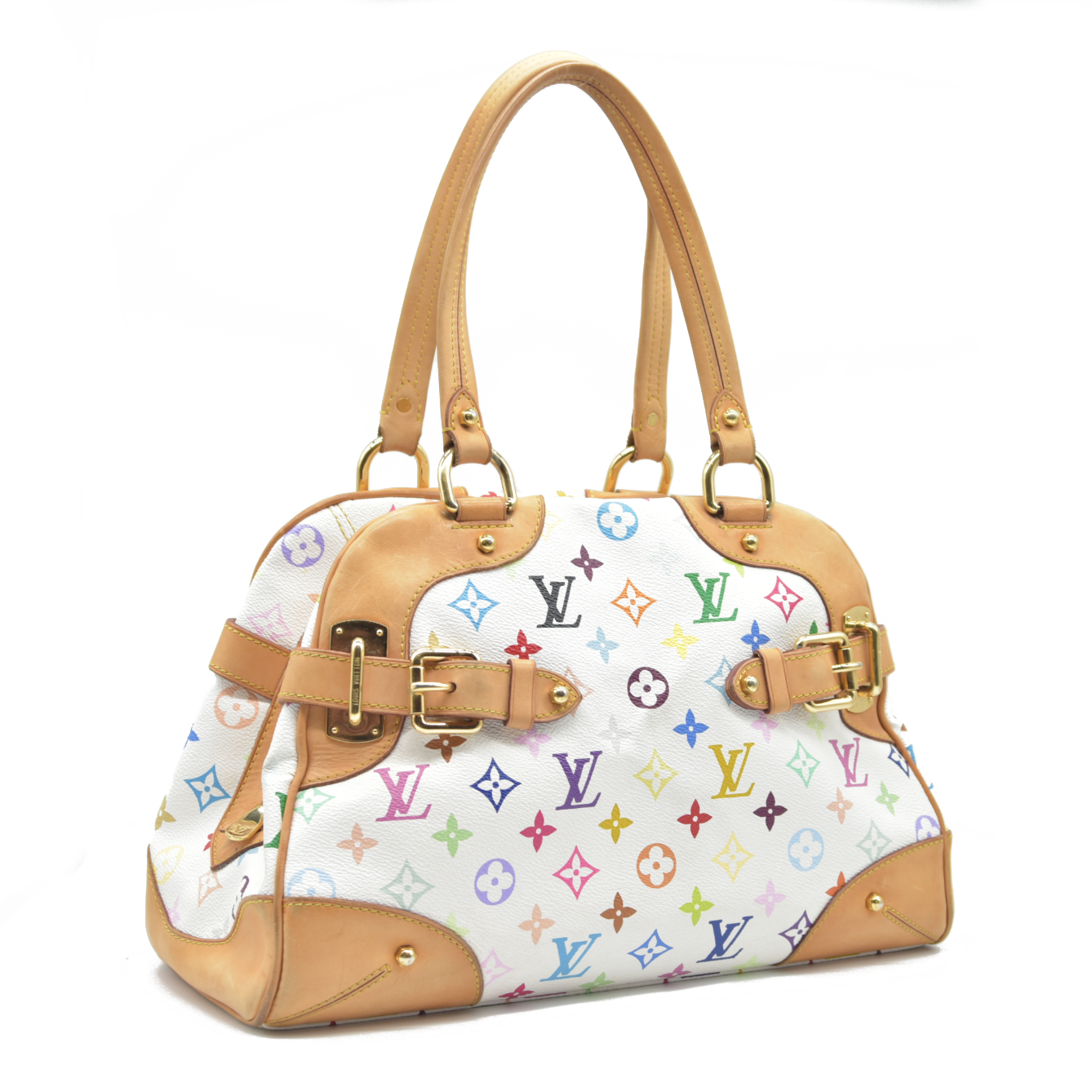 $2410 Louis Vuitton Multicolore Monogram Claudia