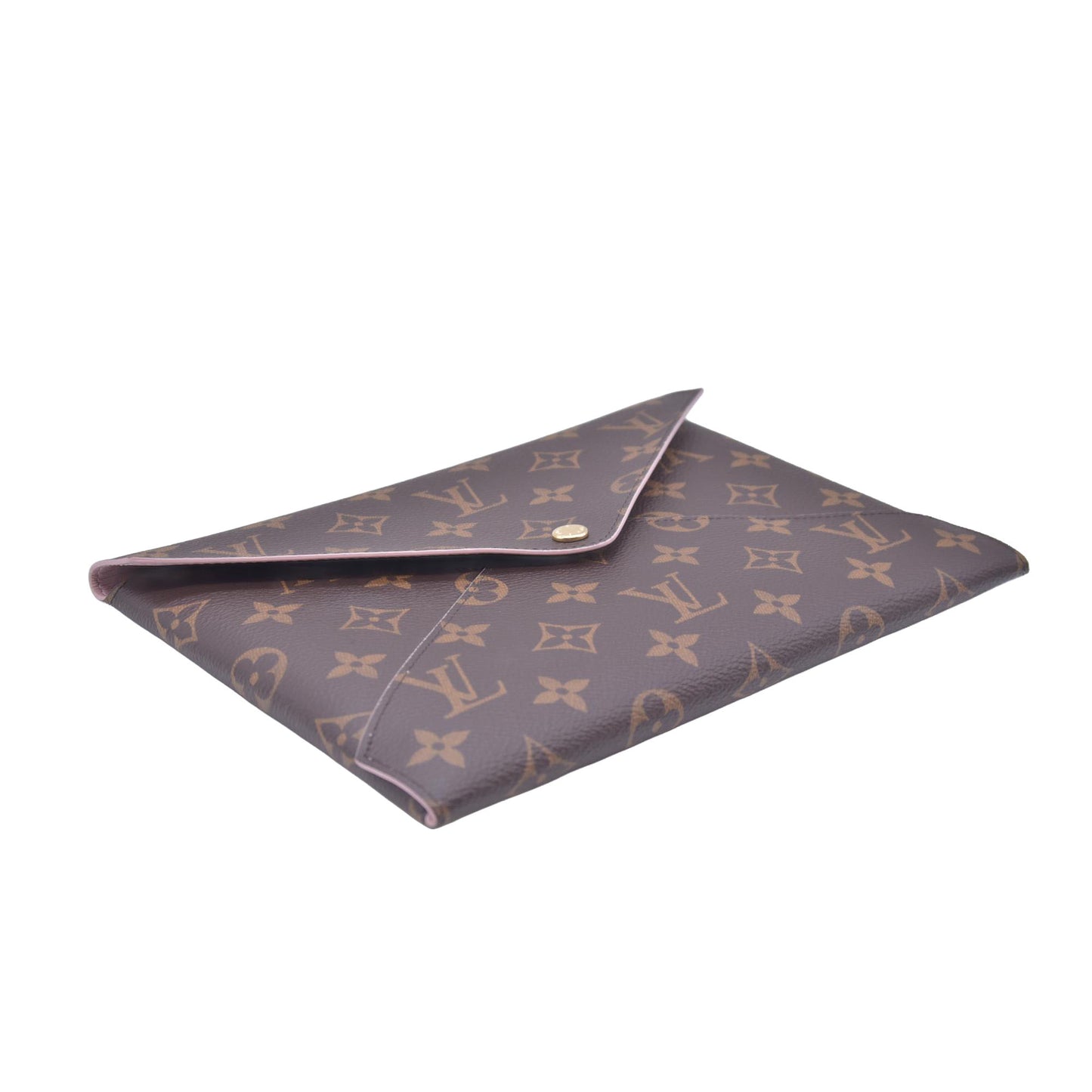 $845 Louis Vuitton Monogram Large Kirigami Pochette Insert Rose Ballerine CONSIGNMENT