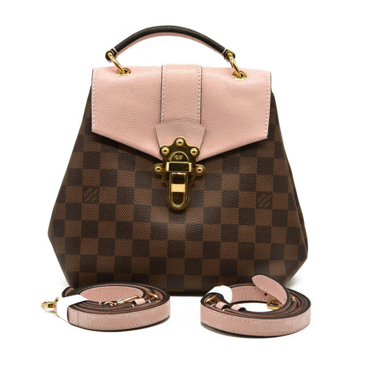 Louis Vuitton  Damier Ebene Clapton Backpack Magnolia