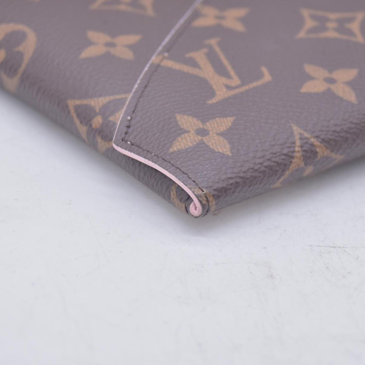 $845 Louis Vuitton Monogram Large Kirigami Pochette Insert Rose Ballerine CONSIGNMENT