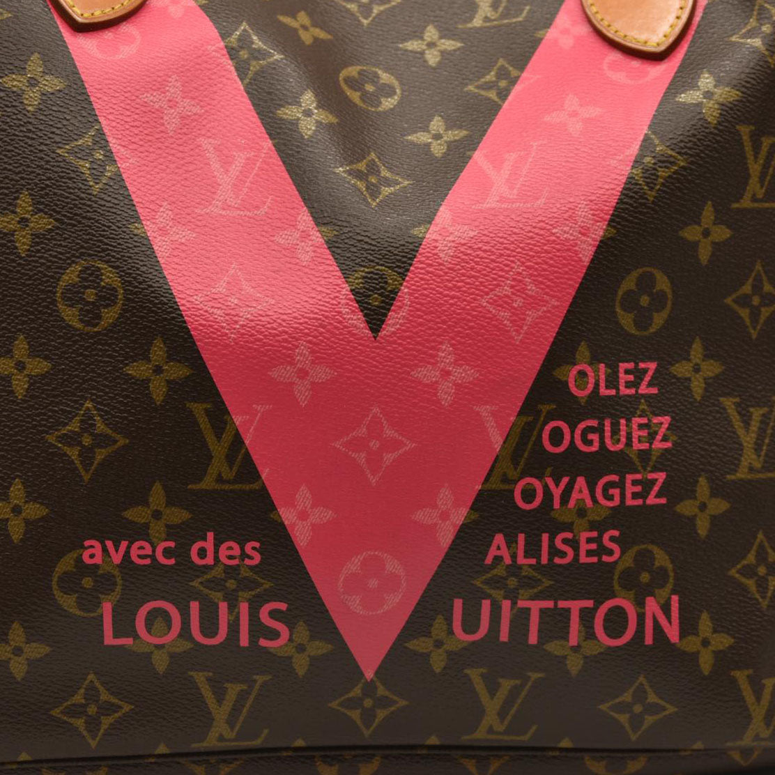 LOUIS VUITTON Monogram V Neverfull MM Grenade AR1185