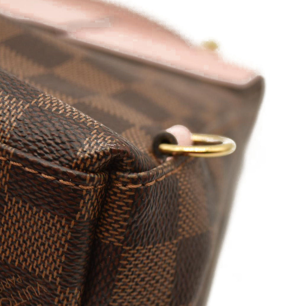 Louis Vuitton  Damier Ebene Clapton Backpack Magnolia