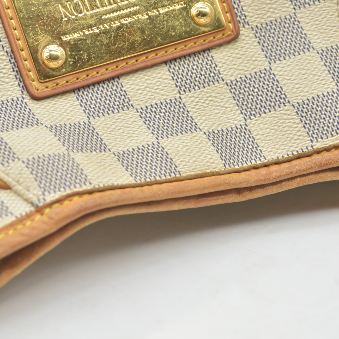 $1800 2008 Louis Vuitton Galliera PM Damier Azur MI4038