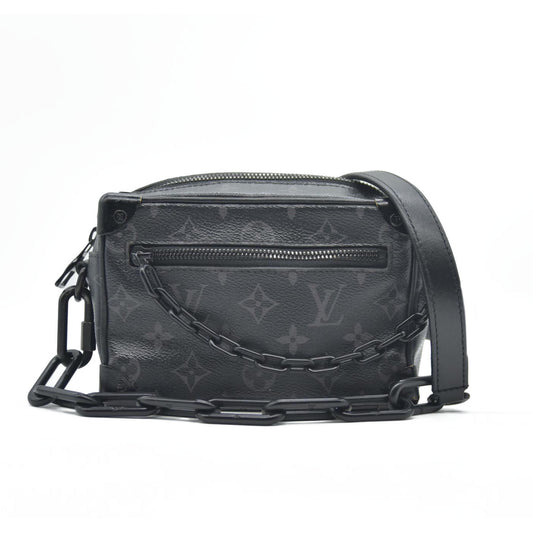 Louis Vuitton LV Shoulder Bag Soft trunk Black Monogram Eclipse MB4129