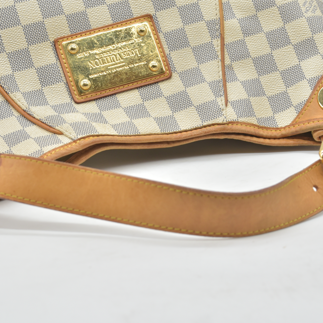$1800 2008 Louis Vuitton Galliera PM Damier Azur MI4038