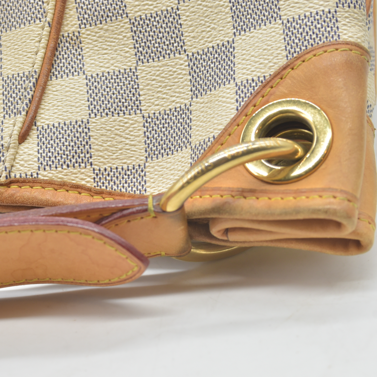 $1800 2008 Louis Vuitton Galliera PM Damier Azur MI4038