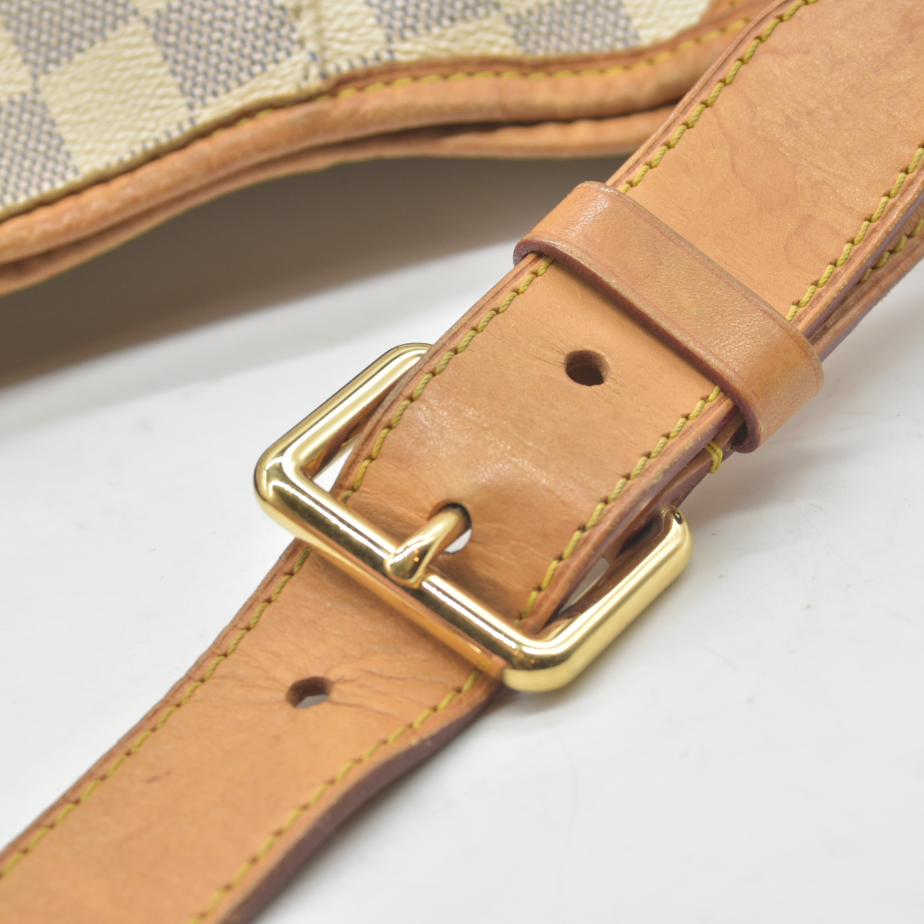 $1800 2008 Louis Vuitton Galliera PM Damier Azur MI4038