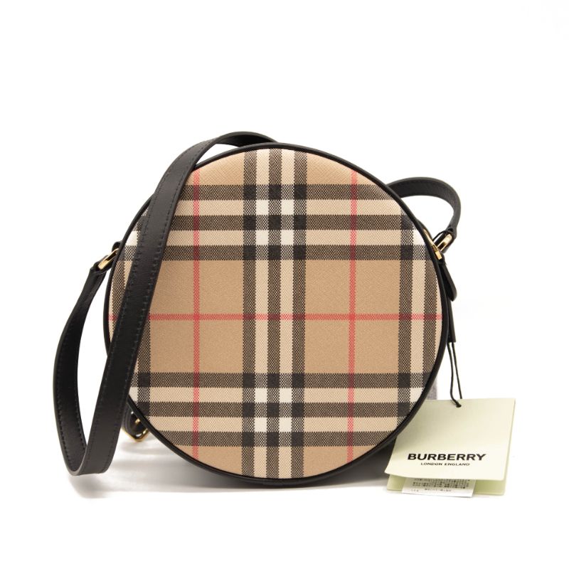 NEW WITH TAG Burberry Louise Vintage Check Round Convertible Crossbody