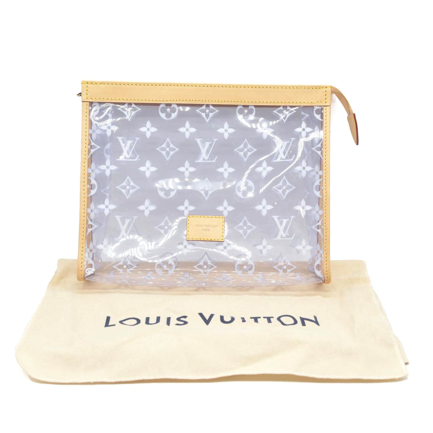 $1320 Louis Vuitton  Monogram Large Toilet Pouch 26 Translucent