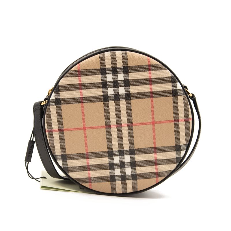 NEW WITH TAG Burberry Louise Vintage Check Round Convertible Crossbody