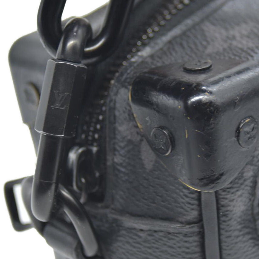 Louis Vuitton LV Shoulder Bag Soft trunk Black Monogram Eclipse MB4129