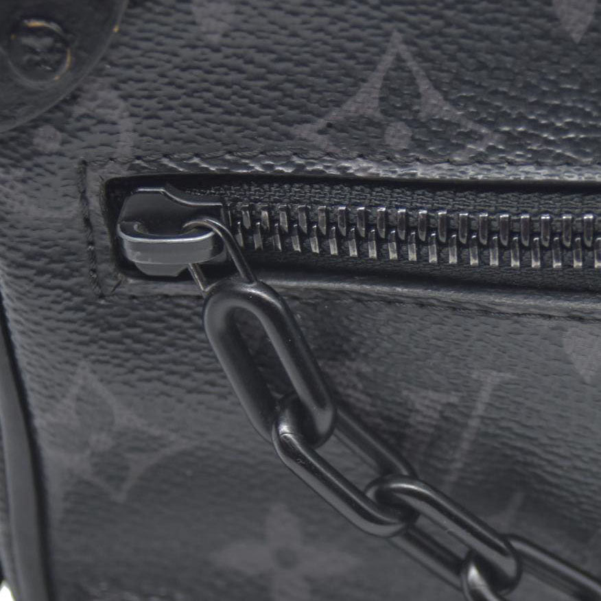 Louis Vuitton LV Shoulder Bag Soft trunk Black Monogram Eclipse MB4129