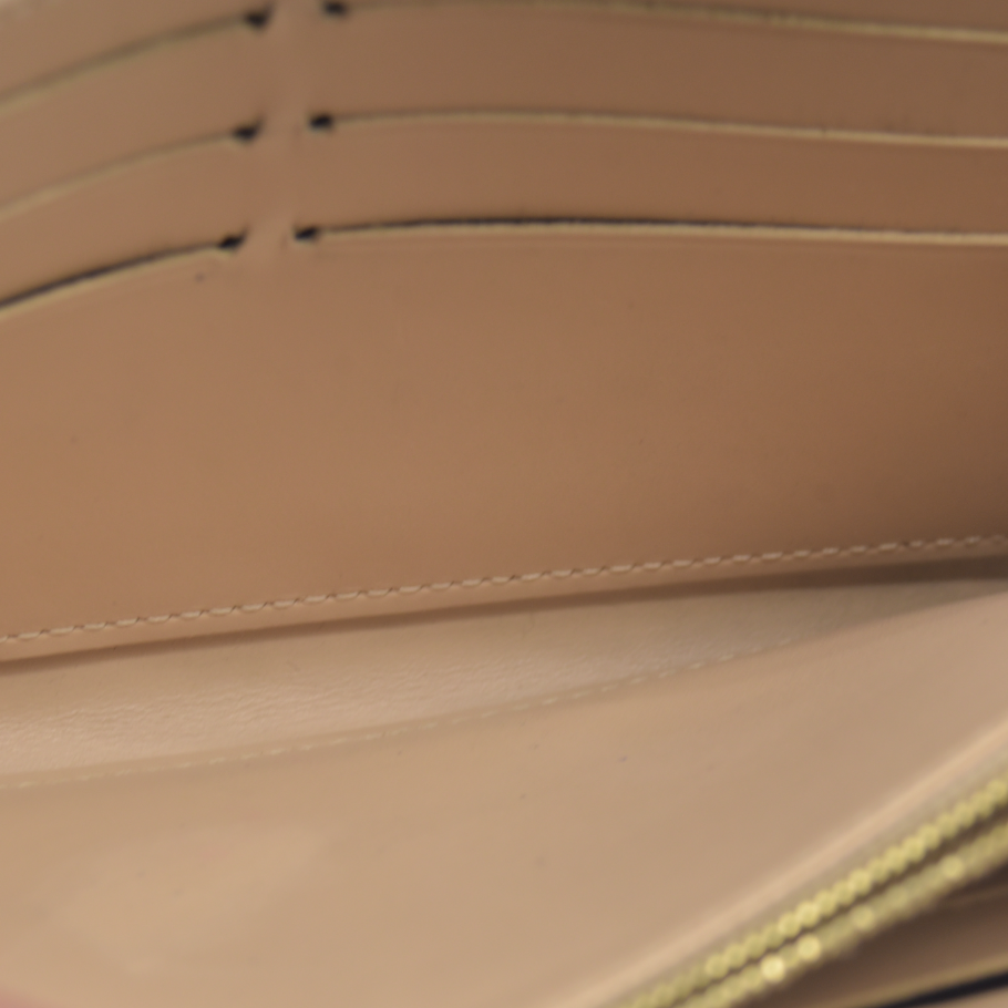 $880 LOUIS VUITTON Vernis Sarah Wallet Beige Poudre TS1126 2016 CONSIGNMENT