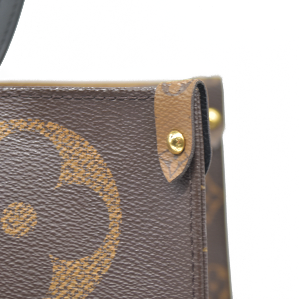 $3450 Louis Vuitton Monogram Reverse Giant OnTheGo GM