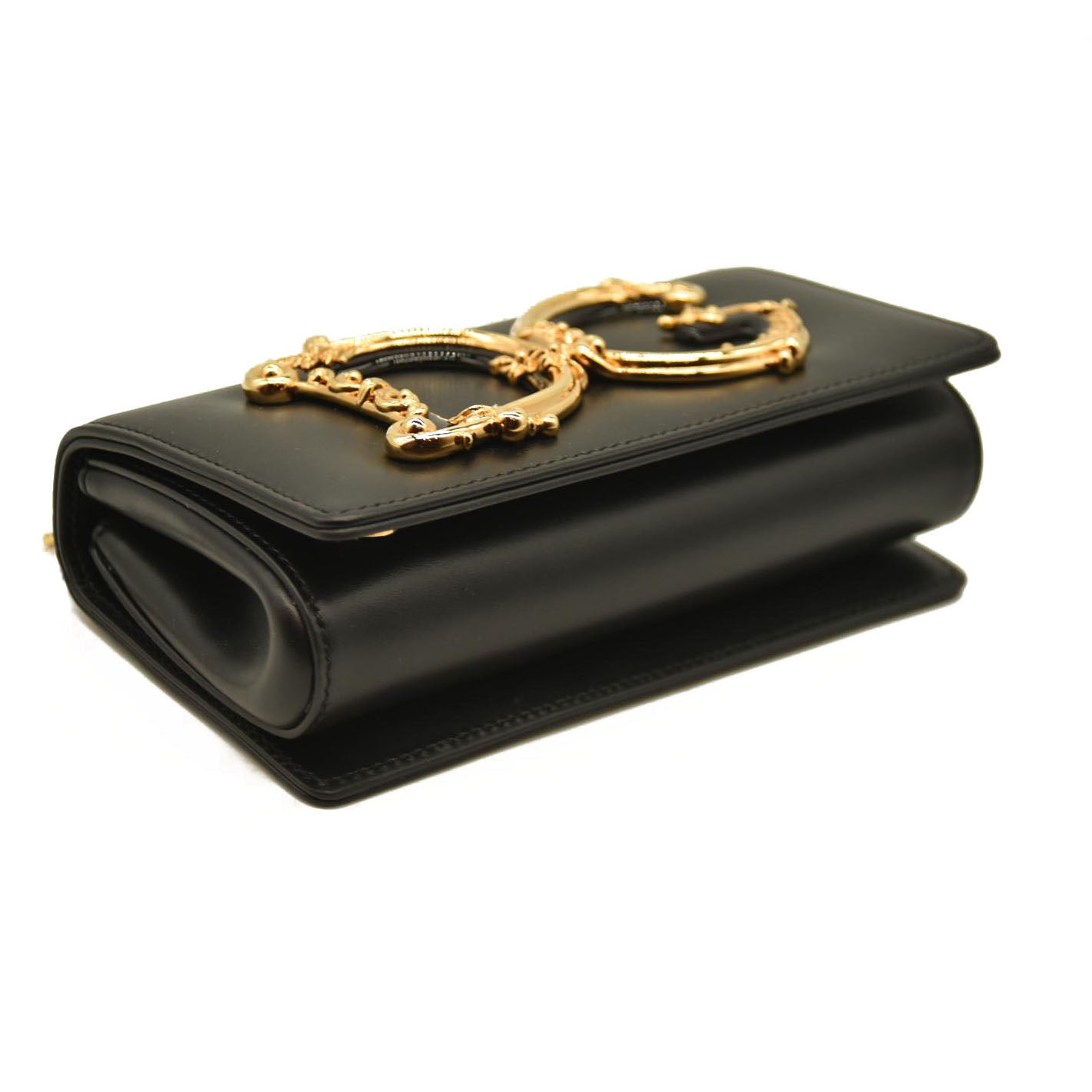 Dolce & Gabbana  DOLCE GABBANA DOLCE &amp; GABBANA Nappa Mini DG Girls Shoulder Bag Black