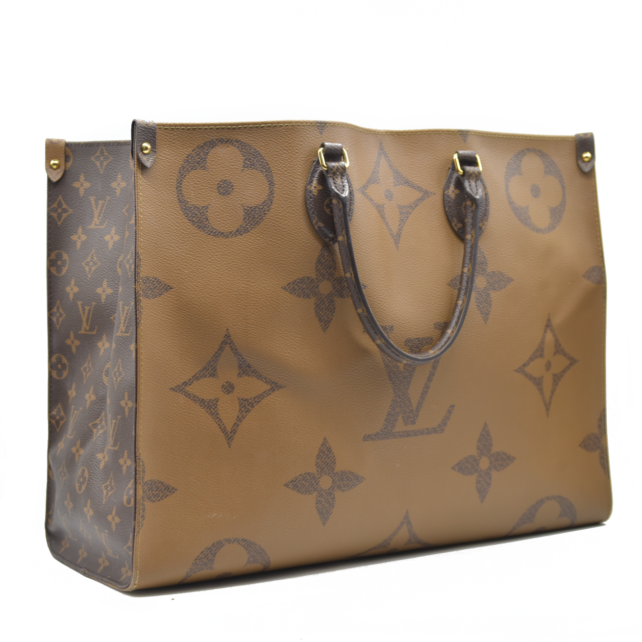 $3450 Louis Vuitton Monogram Reverse Giant OnTheGo GM