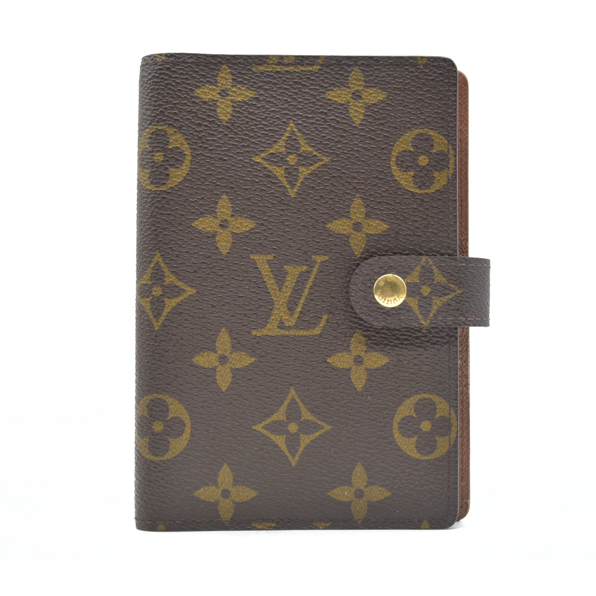 $505  Louis Vuitton Monogram Agenda PM Notebook Cover Brown CA1926 1996 CONSIGNMENT
