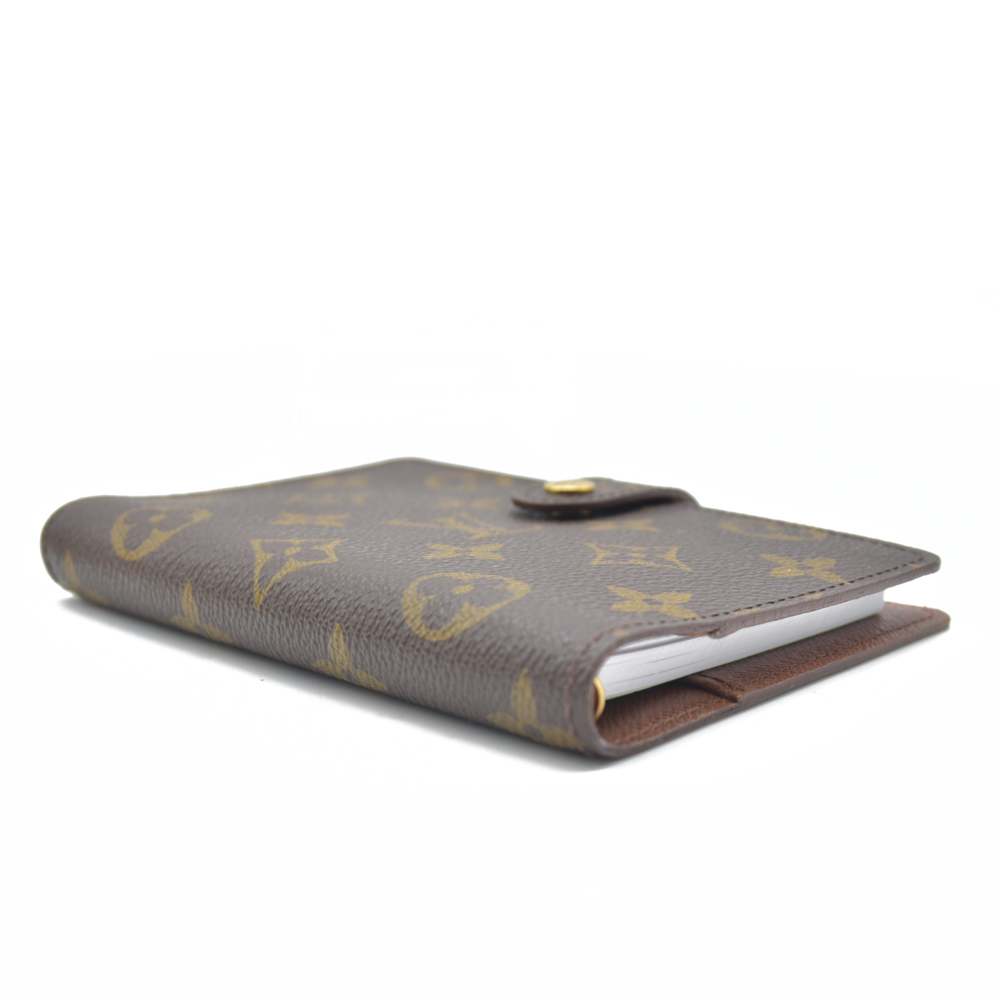 $505  Louis Vuitton Monogram Agenda PM Notebook Cover Brown CA1926 1996 CONSIGNMENT