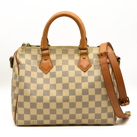 LOUIS VUITTON Damier Azur Speedy Bandouliere 25