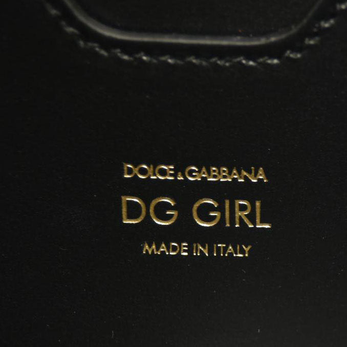 Dolce & Gabbana  DOLCE GABBANA DOLCE &amp; GABBANA Nappa Mini DG Girls Shoulder Bag Black