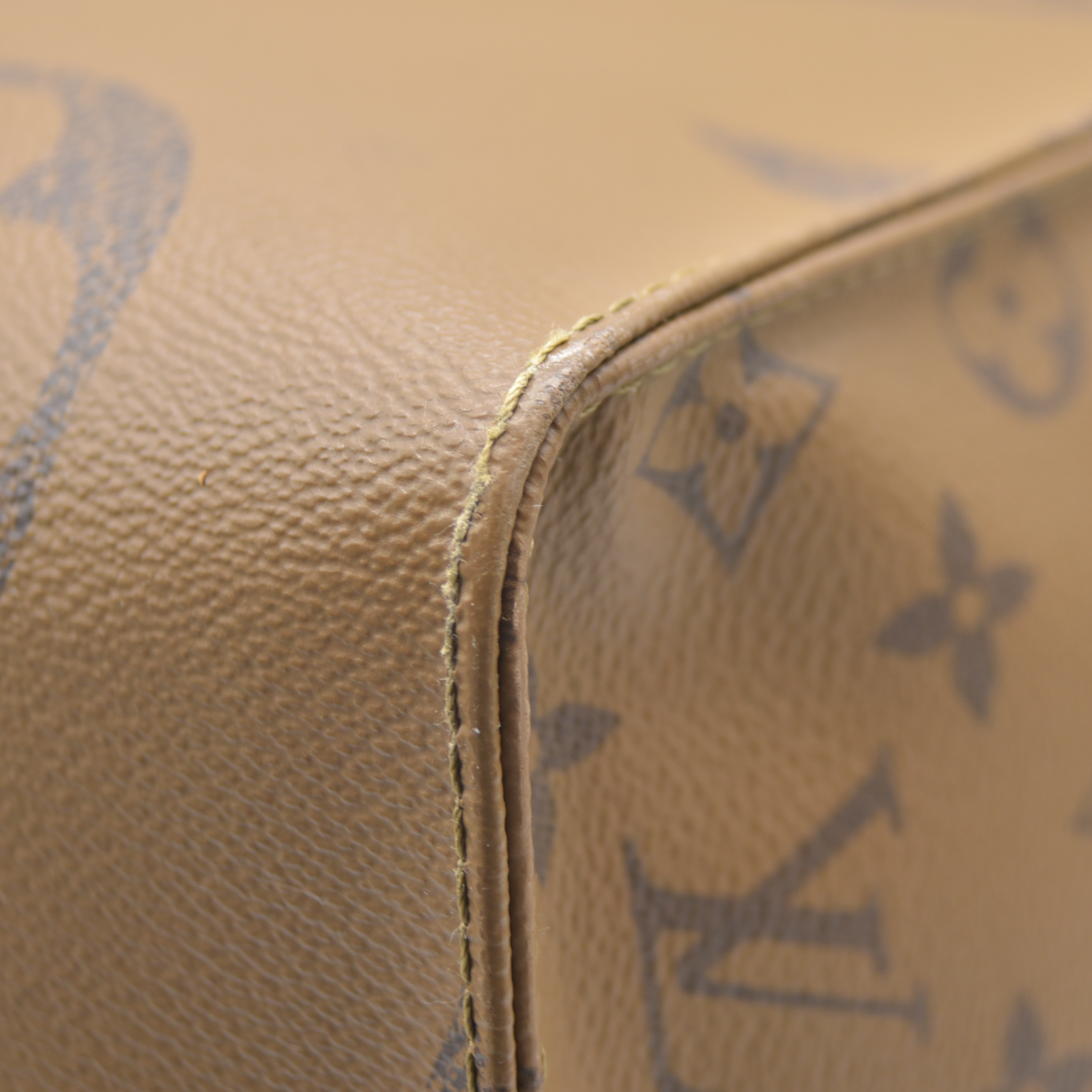 $3450 Louis Vuitton Monogram Reverse Giant OnTheGo GM