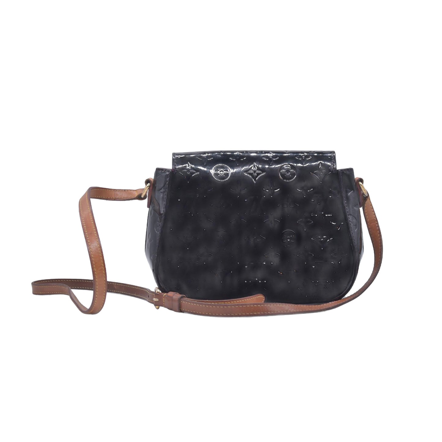$1460 2011 Louis Vuitton  Vernis Bellflower GM Black CONSIGNMENT FL4151