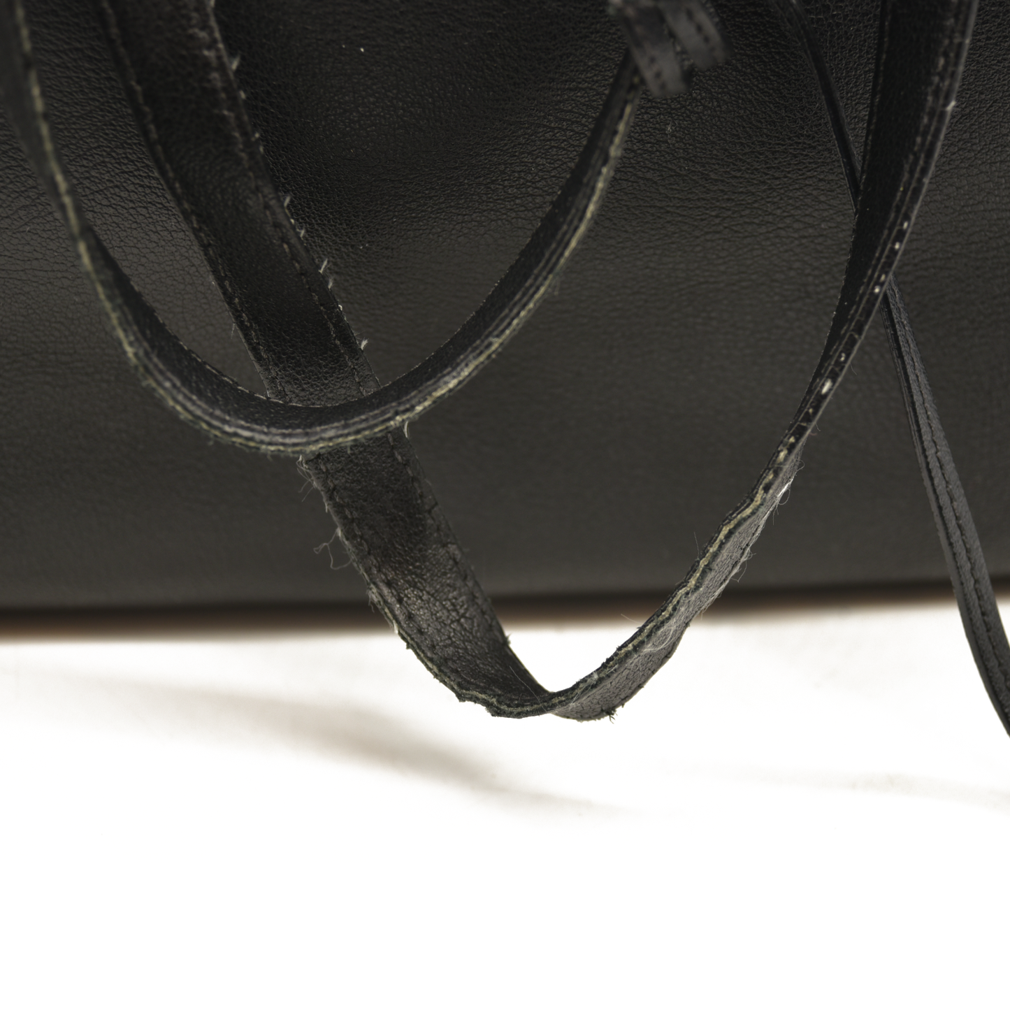 Saint Laurent  Calfskin Large Shopping Tote Black